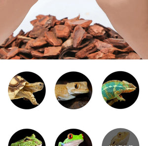 450g Reusable Reptile Box Bark Material Tortoise Snake Lizard Chameleon Terrarium Forest Surface Moisturizing Mats Deodorant