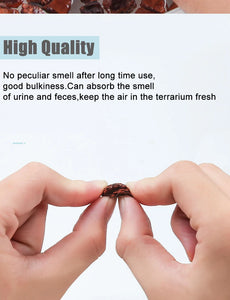 450g Reusable Reptile Box Bark Material Tortoise Snake Lizard Chameleon Terrarium Forest Surface Moisturizing Mats Deodorant