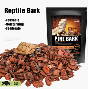 450g Reusable Reptile Box Bark Material Tortoise Snake Lizard Chameleon Terrarium Forest Surface Moisturizing Mats Deodorant