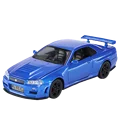 1:32 GTR R34 SKYLINE Fast Alloy Car Model Diecasts & Toy Vehicles – Fast & Furious Cars