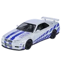 1:32 GTR R34 SKYLINE Fast Alloy Car Model Diecasts & Toy Vehicles – Fast & Furious Cars