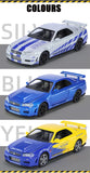 1:32 GTR R34 SKYLINE Fast Alloy Car Model Diecasts & Toy Vehicles – Fast & Furious Cars