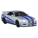 1:32 GTR R34 SKYLINE Fast Alloy Car Model Diecasts & Toy Vehicles – Fast & Furious Cars