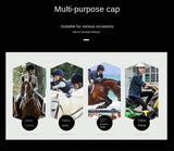 50-61cm UltraLight Adults Children's Equestrian Helmet Adjustable Riding Helmet Knight Hat Removable Brim Horse Equipment