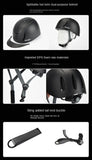 50-61cm UltraLight Adults Children's Equestrian Helmet Adjustable Riding Helmet Knight Hat Removable Brim Horse Equipment