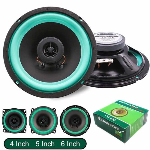 4/5/6.5 Inch Car Speakers Coaxial Subwoofer Universal Automotive Audio HiFi Music Full Range Frequency Car Stereo Speaker